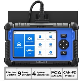 TOPDON  OBD2 Scanner ArtiDiag600S Car Diagnostic Scan Tool AT/ENG/ABS/SRS Diagnoses & 8 Reset Services
