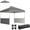 Dark Gray, variant on Toauuo 10x10 FT Pop Up Canopy Party Tent,with 2 Half Sidewalls & Wheeled Carry Bag, UPF50+ UV Protection, 3-Level Adjustable Height, 6-9 Person, Quick Setup, Includes Sandbags/Guy Ropes/Ground Stakes