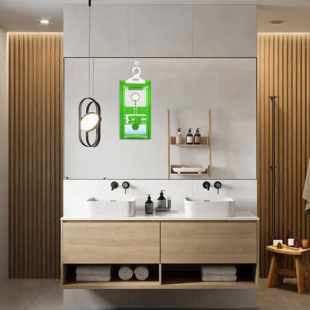 JJKBVCLO Sac de Déshumidification Suspendable Anti-Dessiccant et Sac pour Garde-Robe Intérieure Salon Cuisine Déshumidification et Absorption (Vert)