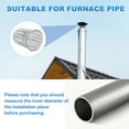 thumbnail image 7 of Uxcell Gutter Guard Filter, Termination Cap Mesh Screen Roof Vent Cover Stainless Steel Conical Exhaust Pipe Cover 2.56"-2.1"(65mm to 53.5mm), 7 of 7