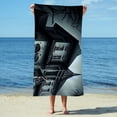 thumbnail image 3 of CafePress - Haunted House - Large Beach Towel, Soft 30"x60" Towel with Unique Design, 3 of 4