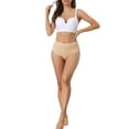 thumbnail image 2 of NOMADIC NOOK Women's High Waisted Underwear Breathable No Trace Hipster Stretch Briefs 2 Packs, 2 of 4