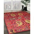 thumbnail image 2 of Ahgly Company Indoor Rectangle Traditional Rust Pink Persian Area Rugs, 5' x 7', 2 of 6