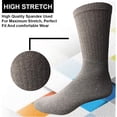 thumbnail image 7 of SOCKS'NBULK Big And Tall Mens Sport Crew Socks Wholesale Bulk (King Size) Socks, (12 Pairs Gray, Mens King Size 13-16 (Shoe Size 12-15)), 7 of 7