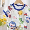 thumbnail image 6 of JUMEYU Pajamas Boys Short Sleeve Baby Toddler Pajama Set Soft Cotton Snug-Fit Sleepwear 12 18 Months (Blue,12-18 Months), 6 of 6