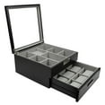 thumbnail image 1 of Decorebay Luxury Wooden 9 Watch Box Collection Jewelry Box Tie Storage Box Valet Organizer (Handsome), 1 of 8
