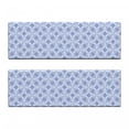 thumbnail image 2 of Blue Bench Cushion Set of 2, Diagonal Squares Pattern Geometric Interwoven Shapes Ornamental Lace Illustration, Standard Size Foam Pad and Decorative Cover, Blue Grey, by Ambesonne, 2 of 4
