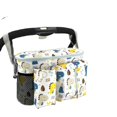 thumbnail image 2 of Organizador de cochecito con portavasos aislado Bolsa de teléfono desmontable y correa para el hombro, se adapta a cochecitos como paraguas y cochecitos para mascotas, 2 of 5