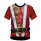 thumbnail image 4 of Camiseta de línea ancha para hombre, dos disfraces falsos de Hip-Hop para fiesta anual, Carnaval y Navidad, figura interesante e innovadora, Top con cuello redondo en 3d, 4 of 4