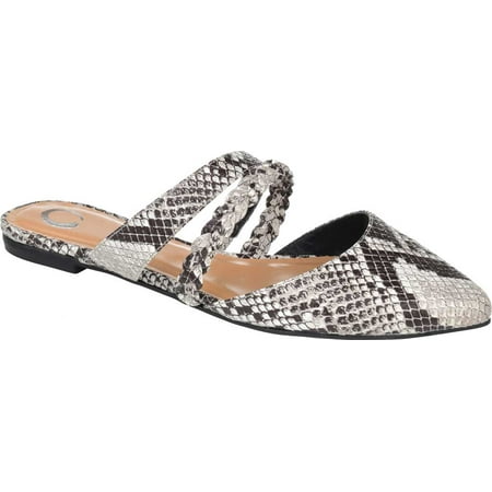 

Women s Journee Collection Olivea Mule Snake Faux Leather 8.5 M