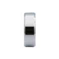 thumbnail image 2 of 8mm White Tungsten Carbide Polished Center Beveled Edge Wedding Ring, 2 of 4