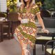 thumbnail image 3 of Balery Aztec Vestidos sueltos de manga corta para mujer, vestidos de verano 2025, vestidos casuales de corte A con vuelo., 3 of 6