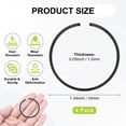 thumbnail image 3 of Uxcell 4-Pack Engine Piston Rings Kit, 34mm x 1.2mm Thick Ductile Iron Piston Ring Set Standard Replacement for Small Engines/Motors/Machinery [Black], 3 of 6