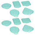 thumbnail image 3 of Juego de 2 moldes para hornear pasteles, gofres de silicona de grado alimenticio reutilizables, color verde, accesorio de cocina DIY, 3 of 8