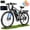 Black, variant on ESKUTE M200D Electric Mountain Bike for Adults, 27.5" Full Suspension E-Bike, 750W Brushless Motor, 20 MPH Speed, 48V 20.8Ah , 80 Miles Range, Step-Over Electric Bicycle Black, UL2849