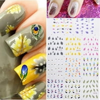 Nail Stickers Product Image Nail Art Stickers Multi Color 11 Types One Sheet Decals Decorations Sticker Wlt