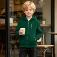 thumbnail image 5 of LIaqionyy Boys Cargo Hoodie Jackets Full Zip Long Sleeve Sweatshirt Activewear Fall Winter Outwear with Pockets, 5 of 8