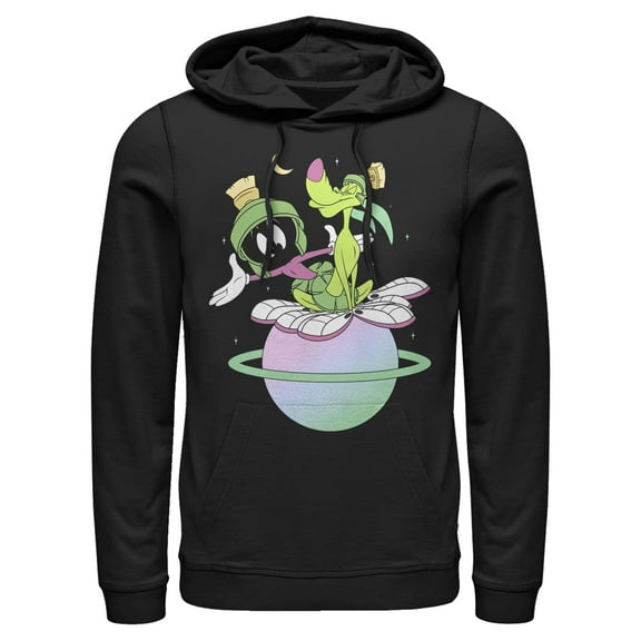 Men's Looney Tunes Marvin and K-9 Planet  Pull Over Hoodie