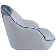 thumbnail image 2 of NORTHCAPTAIN P3 Pontoon Boat Seat Captain Bucket Seat with Boat Seat Cover,White/Grey/Pacific Blue, 2 of 7