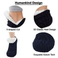 thumbnail image 5 of YUNOVA Women Knitted Slipper Socks Winter Sherpa Plush Sock Slipper Non-Slip Fleece Fuzzy Indoor Socks With Grippers, 5 of 7