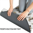 thumbnail image 3 of White Buffalo Pattern Hot Yoga Mat Towel Non Slip for Hot Yoga - Quick-Drying Yoga Mat Cover with 4 Corner Pockets with Travel Bag - Hot Yoga Towel Non Slip 74"x26", 3 of 6