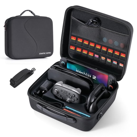 Suitable for Switch 2 gaming console hard storage case, portable hard handheld travel case, used for Switch 2 console Pro controller protection box accessories