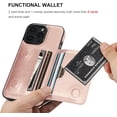 thumbnail image 4 of MYKOMI Compatible with iPhone 16 Pro Max Wallet Case Credit Card Holder, Premium Leather Kickstand Flip Hidden Magnetic Clasp Durable Shockproof Protective Cover for 6.9 inch, 4 of 7