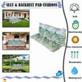 thumbnail image 6 of XXLYY Porch Swing Cushions, Waterproof Swing Replacement Cushions with Backrest and Ties, Garden Bench Seat Cushion, Outdoor Porch Patio Swing Non-Slip Chairs Pad, 6 of 7