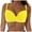 Yellow, variant on Linfrsh Womens Push Up Bikini Top Twist Front Bathing Suit Tops Criss Cross Back Swimsuit Top with Padded Pink,XL