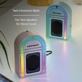 thumbnail image 6 of Crosley Mini Jukebox Retro Portable Bluetooth Speaker with LED Lights and Microphone, Vintage, 6 of 17