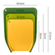 thumbnail image 3 of Set De 3 Tablas Para Cortar Picar Fruta Y Verdura Cocina Xtellar verde, 3 of 3