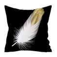 thumbnail image 1 of Awdenio Housse de Coussin Imprimée Plante Dorée en Polyester pour Canapé Décoration Maison, 1 of 1