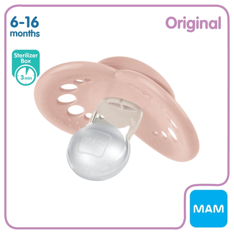o9jy…mam MAM Original Matte Pacifier, Silicone Orthodontic Design, Self