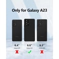 thumbnail image 6 of 【3 in 1 for Samsung Galaxy A23 5G case, with 2 Pack Screen Protector, Camera Protection，Liquid Silicone Slim Shockproof Protective Phone Case [Microfiber Lining] (Black), 6 of 12