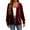 Red, variant on V-Neck Velvet Tops for Women, Fall Fashion Pullover Blouse, Button Long Sleeve Temperament Tops