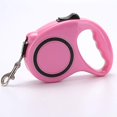 thumbnail image 3 of 360 Correa retráctil resistente para perros, sin enredos, rosa, 3 of 5