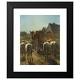 thumbnail image 2 of Constant Troyon 20x24 Black Modern Framed Museum Art Print Titled - Return of the Herd, 2 of 5