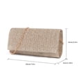 thumbnail image 4 of Hfnxid Sequin Pleated Clutch Elegant Evening clutch with Detachable Chain,Wedding,Cocktail Prom Handbag for Women, 4 of 10