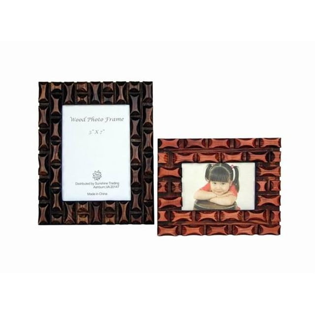 Sunshine Trading ST-25-7 Handmade Wood Photo Frame - 5 x 7 Inch