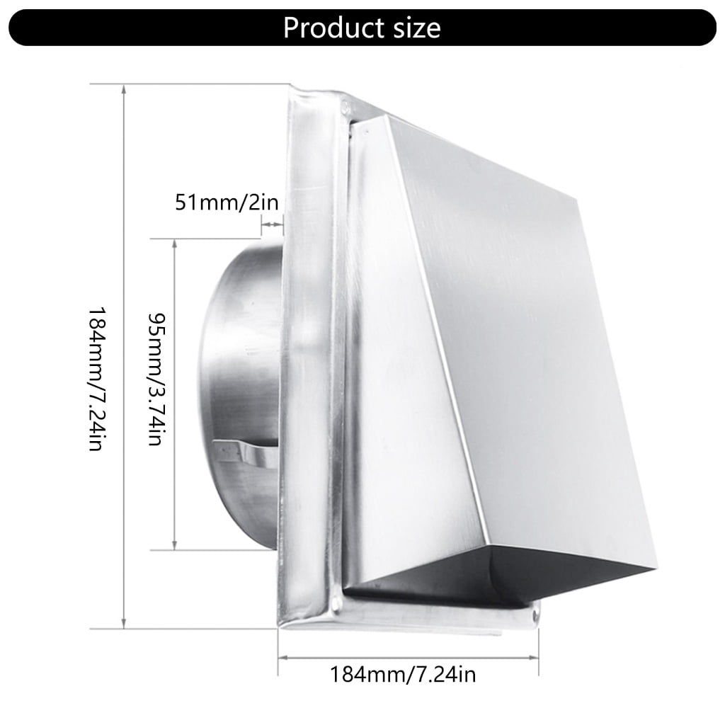 Wall Air Vent Outlet Extracts Valves Grille Ducting Cover Ventilation Outlet