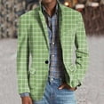 thumbnail image 2 of kamemir Men Suits Slim Fit Mens Slim Fit Solid and Heathered Suit Separate Jackets(Green,S), 2 of 4