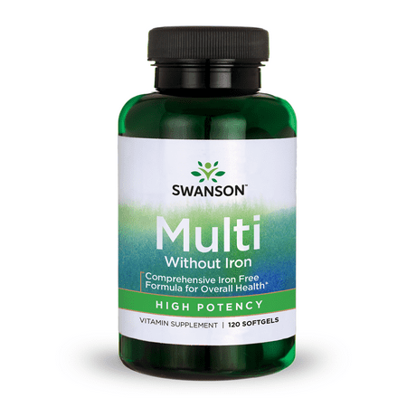Swanson High Potency Multivitamin without Iron Softgels, 60