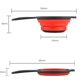 thumbnail image 2 of Cesta de drenaje redonda plegable con mango, escurridor de cocina, cesta telescópica para frutas, juego de cesta para lavar verduras, 2 of 5
