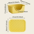 thumbnail image 3 of Oliegs Blanket Open Litter With Large Cat Litter Pan With High Walls & Tracking Rim Easy Clean Crib Durable Litter Container For Small & Big Cats Bring A Cushion (4 Styles), 3 of 4