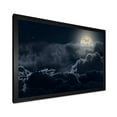 thumbnail image 2 of Designart 'Cloudy Full Moon Night With Stars' Nautical & Coastal Framed Art Print, 2 of 4