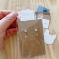 thumbnail image 4 of 50Sets Earring Cards and 50pcs Bags Necklace Earring Display Cards Self-Seal Bags Kraft Paper Card for DIY Jewelry Packaging 3.8x4.8 Black 50pcs Card 50pcs Bag, 4 of 6
