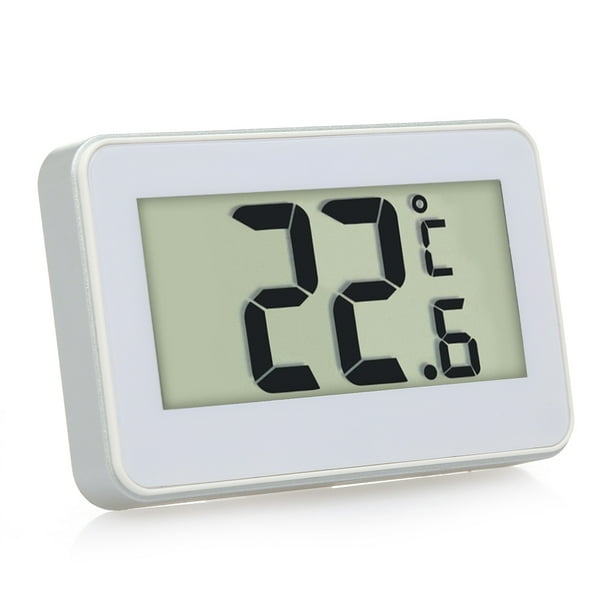 Thermomètre Numérique Lcd pour Réfrigérateur Thermomètre pour Réfrigérateur avec Détecteur de Gel Réglable et Aimant pour Usage Domestique