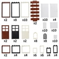 thumbnail image 3 of Juego de bloques de construcción Feleph para ventanas y puertas, 118 piezas, 3 of 7