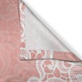 thumbnail image 3 of Ambesonne Peach Kitchen Curtains, Laces Design Ornamental, 55"x39", Coral White, 3 of 3
