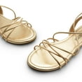 thumbnail image 4 of DREAM PAIRS Lace-up Gladiator Sandals Strappy Dressy Summer Flat Sandals for Women, 4 of 7